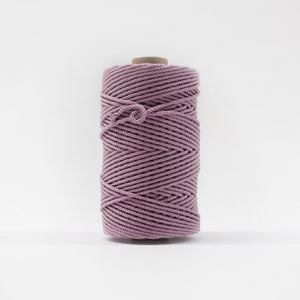 Mary Maker Studio Luxe Colour Cotton 4mm 1KG Recycled Luxe Macrame Rope // Mauve Mist macrame cotton macrame rope macrame workshop macrame patterns macrame