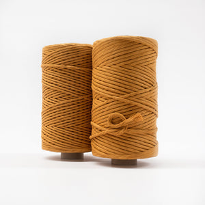 Mary Maker Studio Luxe Colour Cotton 4mm 1KG Recycled Luxe Macrame Rope // Mustard macrame cotton macrame rope macrame workshop macrame patterns macrame