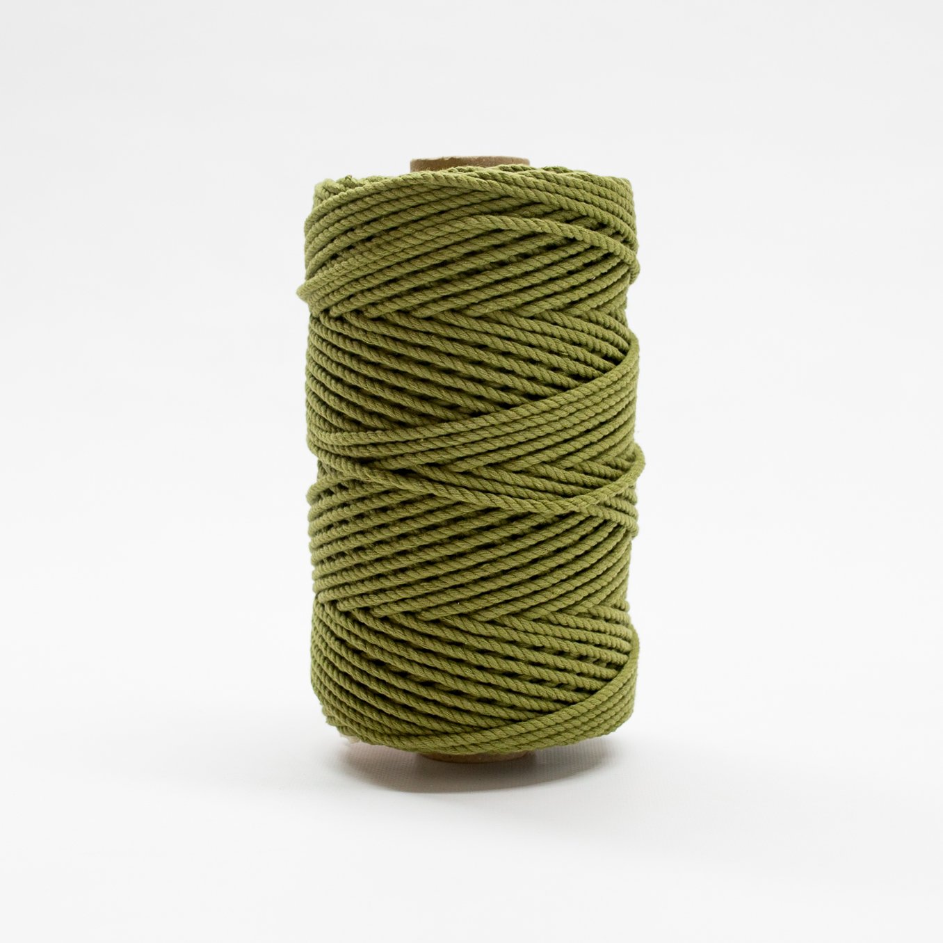 Mary Maker Studio Luxe Colour Cotton 4mm 1KG Recycled Luxe Macrame Rope // Olive Green macrame cotton macrame rope macrame workshop macrame patterns macrame