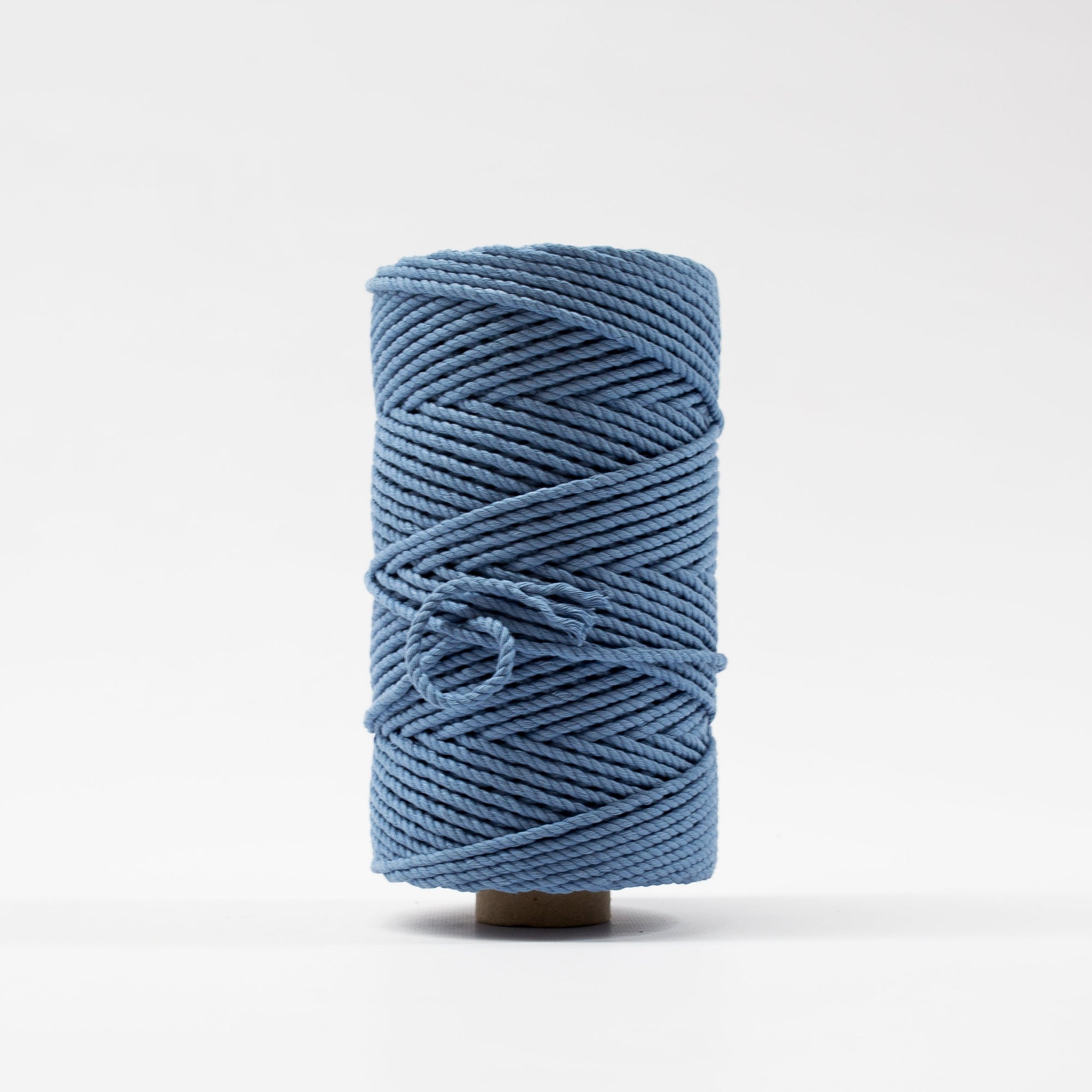 Mary Maker Studio Luxe Colour Cotton 4mm 1KG Recycled Luxe Macrame Rope // Parisian Blue macrame cotton macrame rope macrame workshop macrame patterns macrame