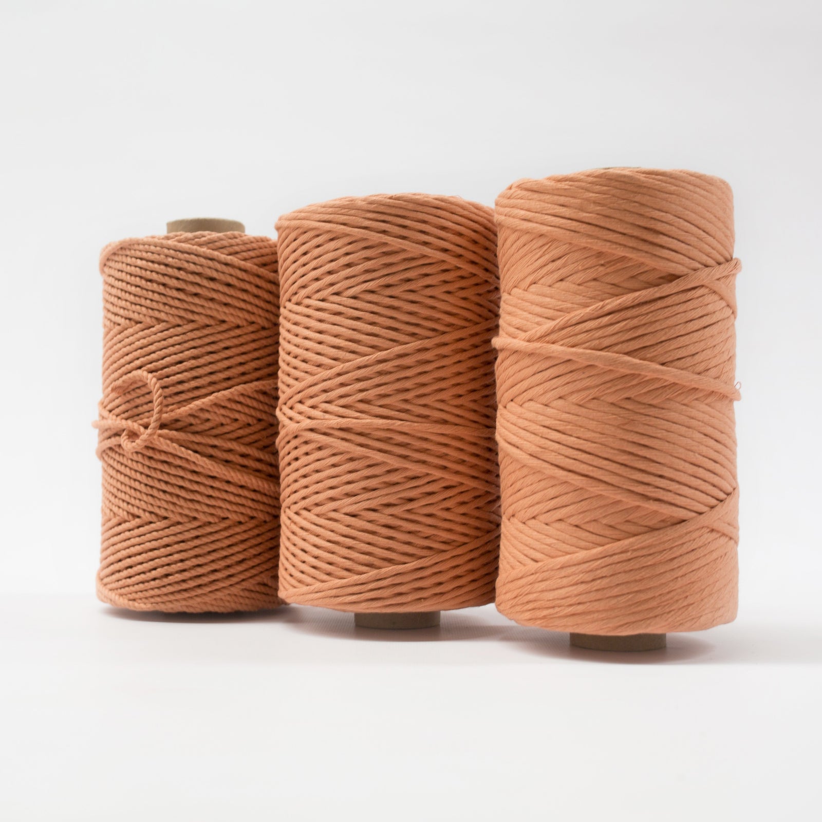 Mary Maker Studio Luxe Colour Cotton 4mm 1KG Recycled Luxe Macrame Rope // Peach macrame cotton macrame rope macrame workshop macrame patterns macrame