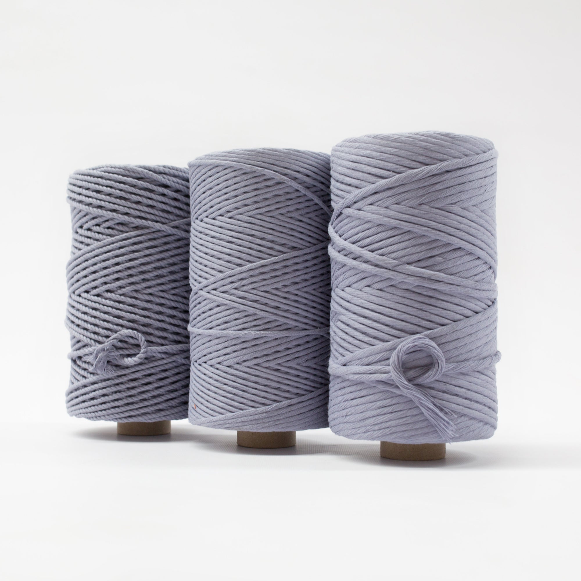 Mary Maker Studio Luxe Colour Cotton 4mm 1KG Recycled Luxe Macrame Rope // Periwinkle macrame cotton macrame rope macrame workshop macrame patterns macrame