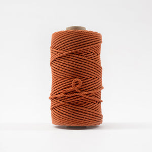 Mary Maker Studio Luxe Colour Cotton 4mm 1KG Recycled Luxe Macrame Rope // Toffee macrame cotton macrame rope macrame workshop macrame patterns macrame