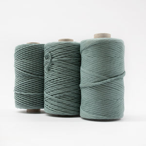 Mary Maker Studio Luxe Colour Cotton 4mm 1KG Recycled Luxe Macrame Rope // Vintage Teal macrame cotton macrame rope macrame workshop macrame patterns macrame