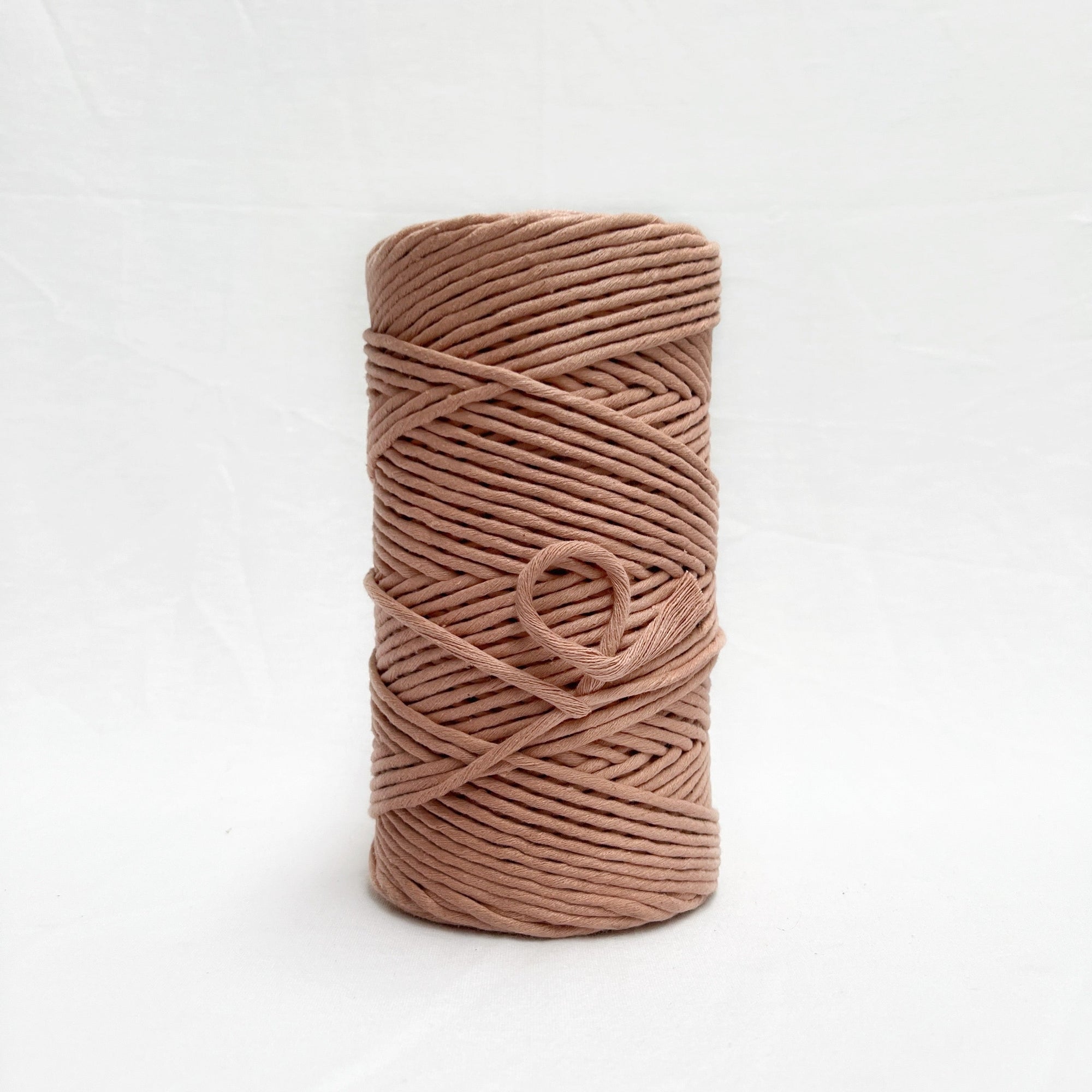 Mary Maker Studio Luxe Colour Cotton 5mm 1KG Recycled Luxe Macrame String // Vintage Peach macrame cotton macrame rope macrame workshop macrame patterns macrame