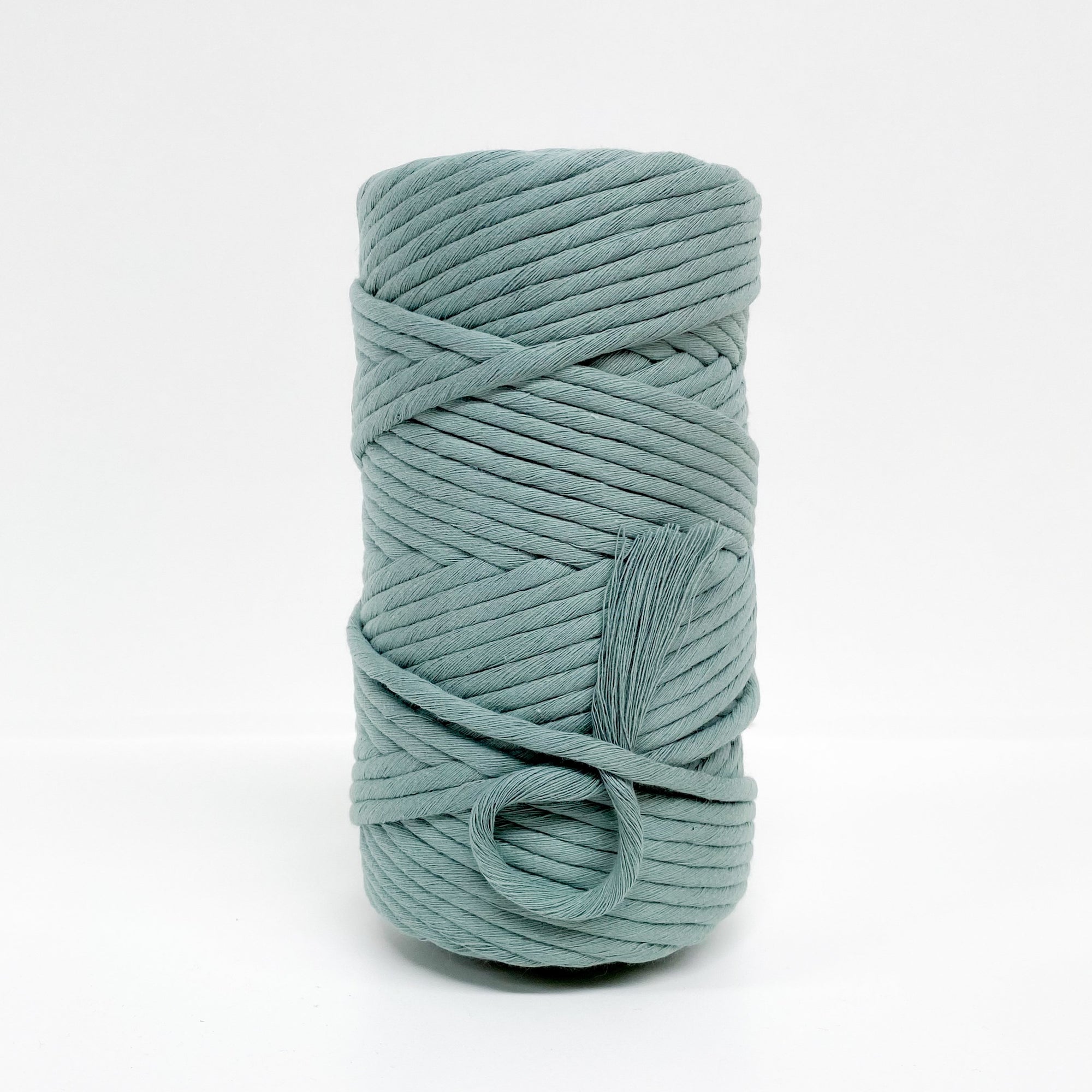 Mary Maker Studio Luxe Colour Cotton 8mm 1KG 8mm Recycled Luxe Macrame String // Eucalyptus macrame cotton macrame rope macrame workshop macrame patterns macrame