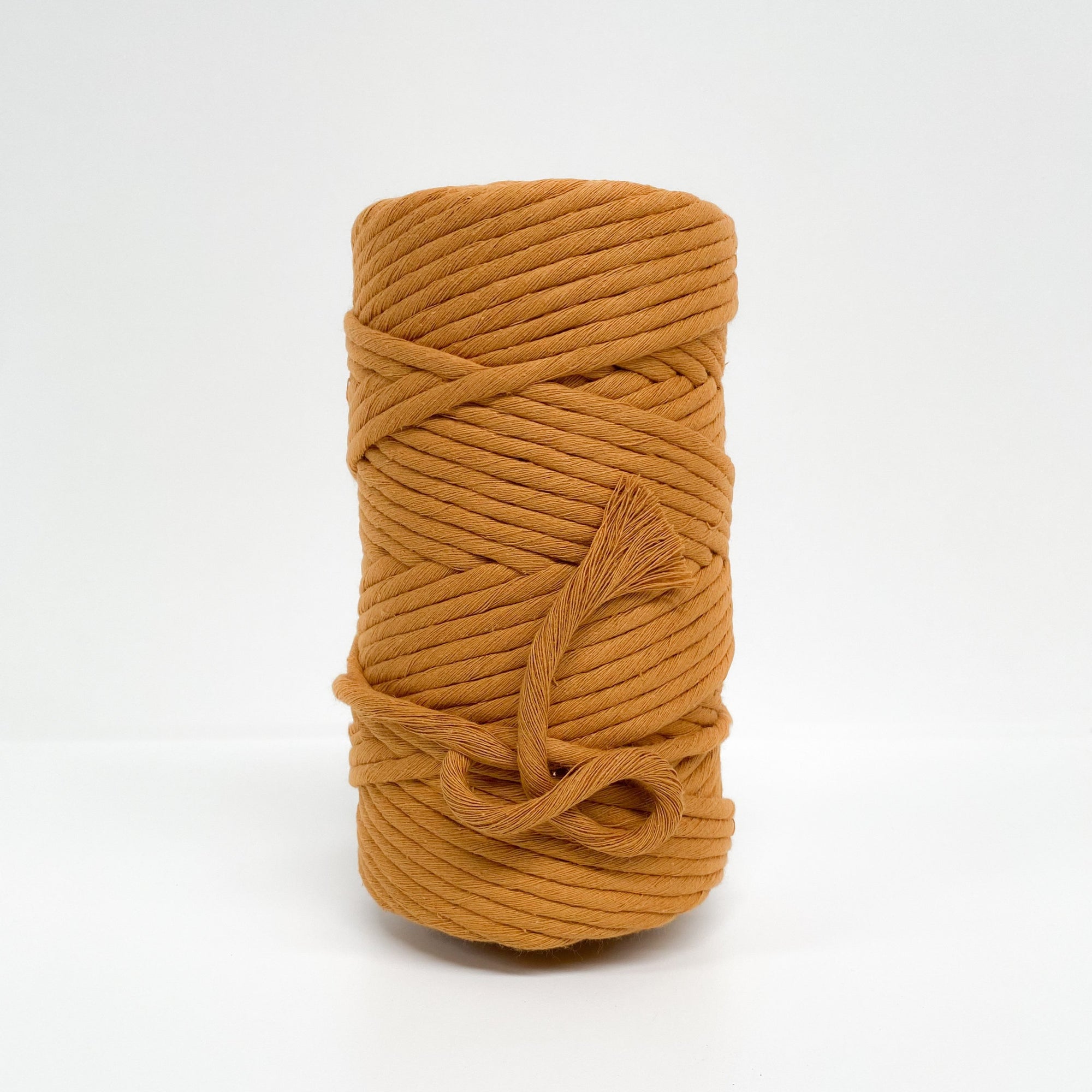 Mary Maker Studio Luxe Colour Cotton 8mm 1KG 8mm Recycled Luxe Macrame String // Mustard macrame cotton macrame rope macrame workshop macrame patterns macrame