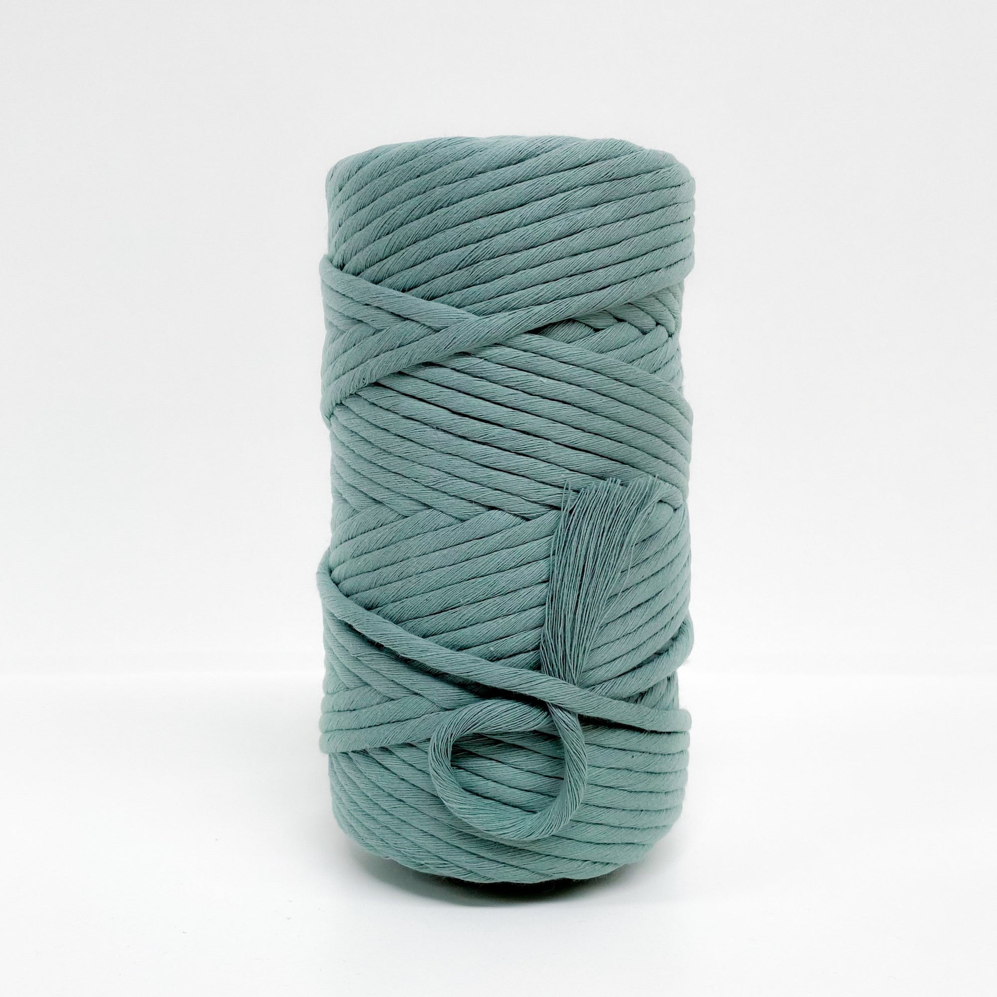 Mary Maker Studio Luxe Colour Cotton 8mm 1KG 8mm Recycled Luxe Macrame String // Vintage Teal macrame cotton macrame rope macrame workshop macrame patterns macrame