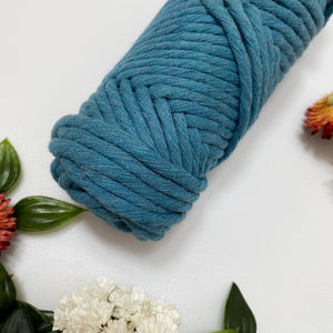 Mary Maker Studio Luxe Colour Cotton Bluebell 5mm Minis - Luxe Cotton String (50 Colours) macrame cotton macrame rope macrame workshop macrame patterns macrame