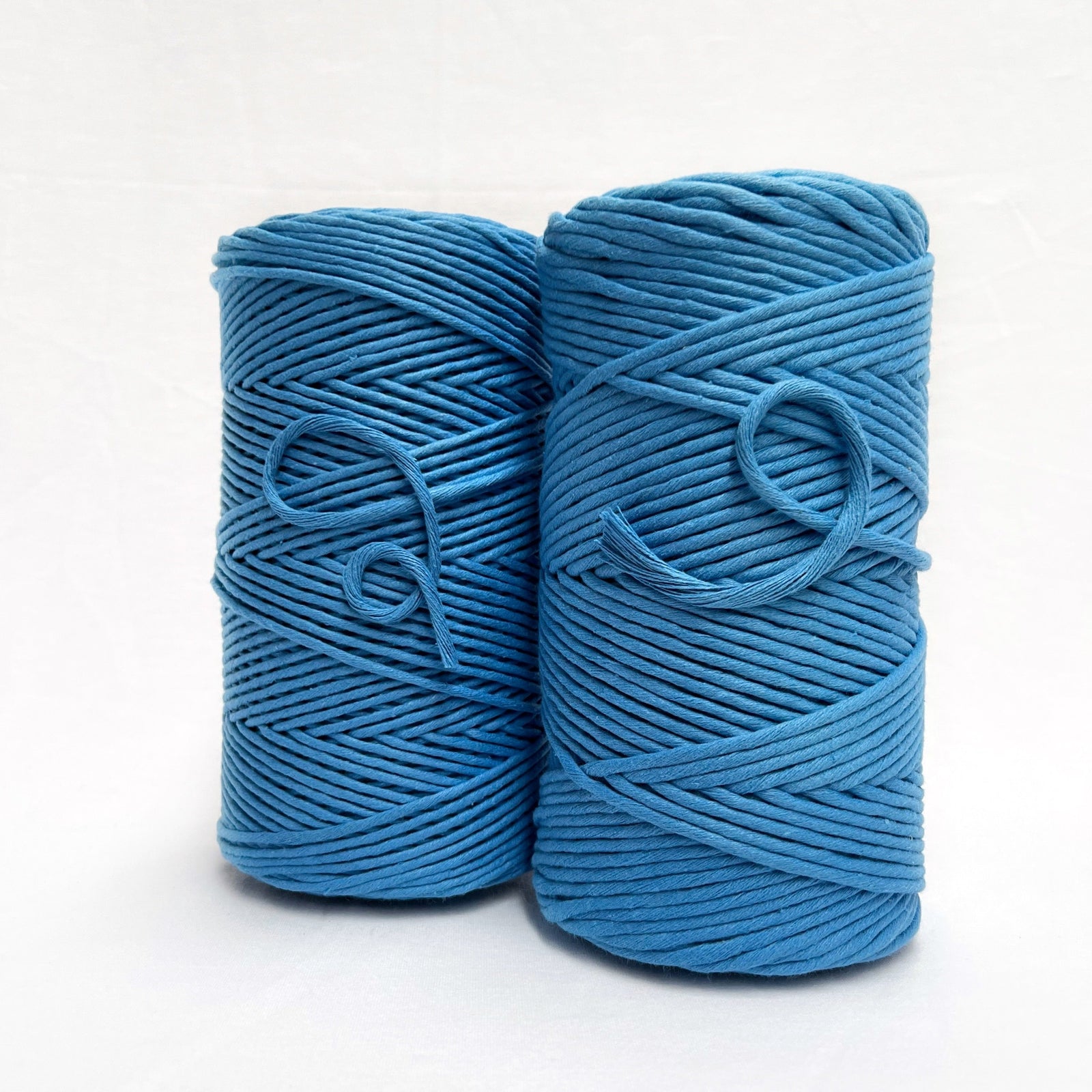 Mary Maker Studio Recycled Luxe Macrame String // Bondi Blue macrame cotton macrame rope macrame workshop macrame patterns macrame