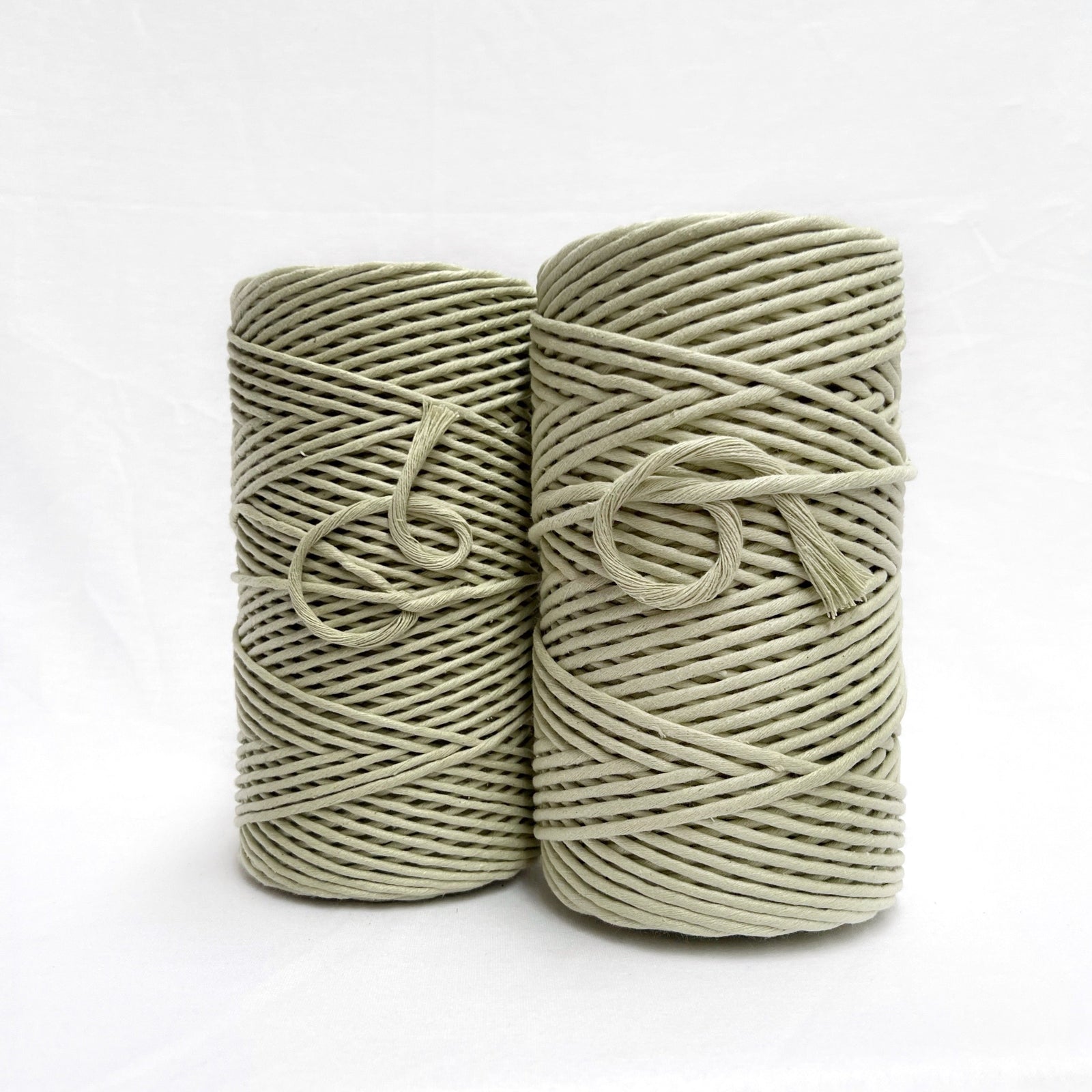 mary maker studio 1kg 5mm recycled cotton macrame string in soft green tea colour buy online for macrame workshops beginners and advanced artists