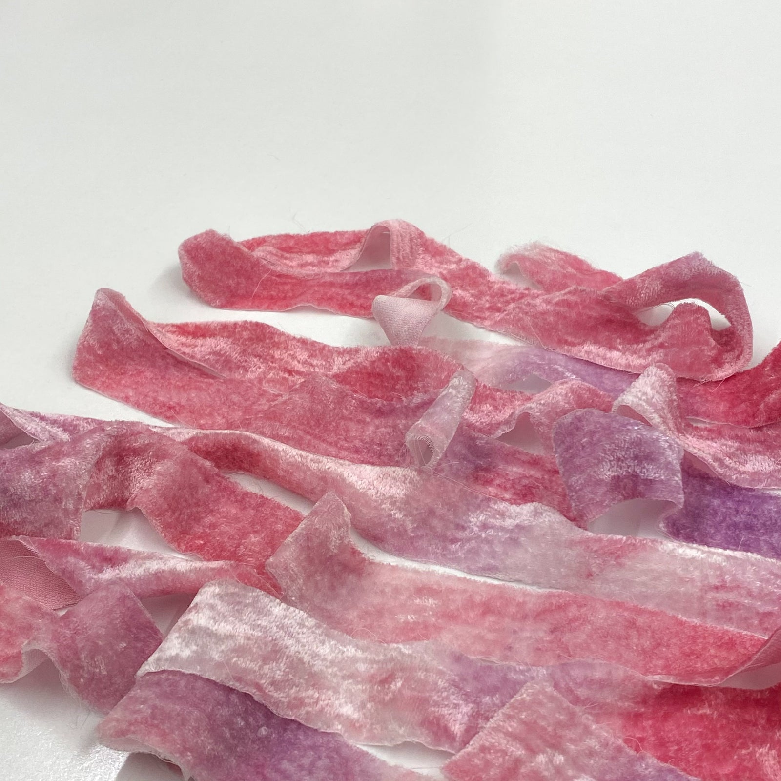 Mary Maker Studio ribbons Hand Painted Velvet Ribbon 1 Inch macrame cotton macrame rope macrame workshop macrame patterns macrame