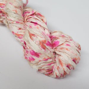 Mary Maker Studio ribbons Blossom Recycled Sari Silk Hand Painted Ribbon macrame cotton macrame rope macrame workshop macrame patterns macrame