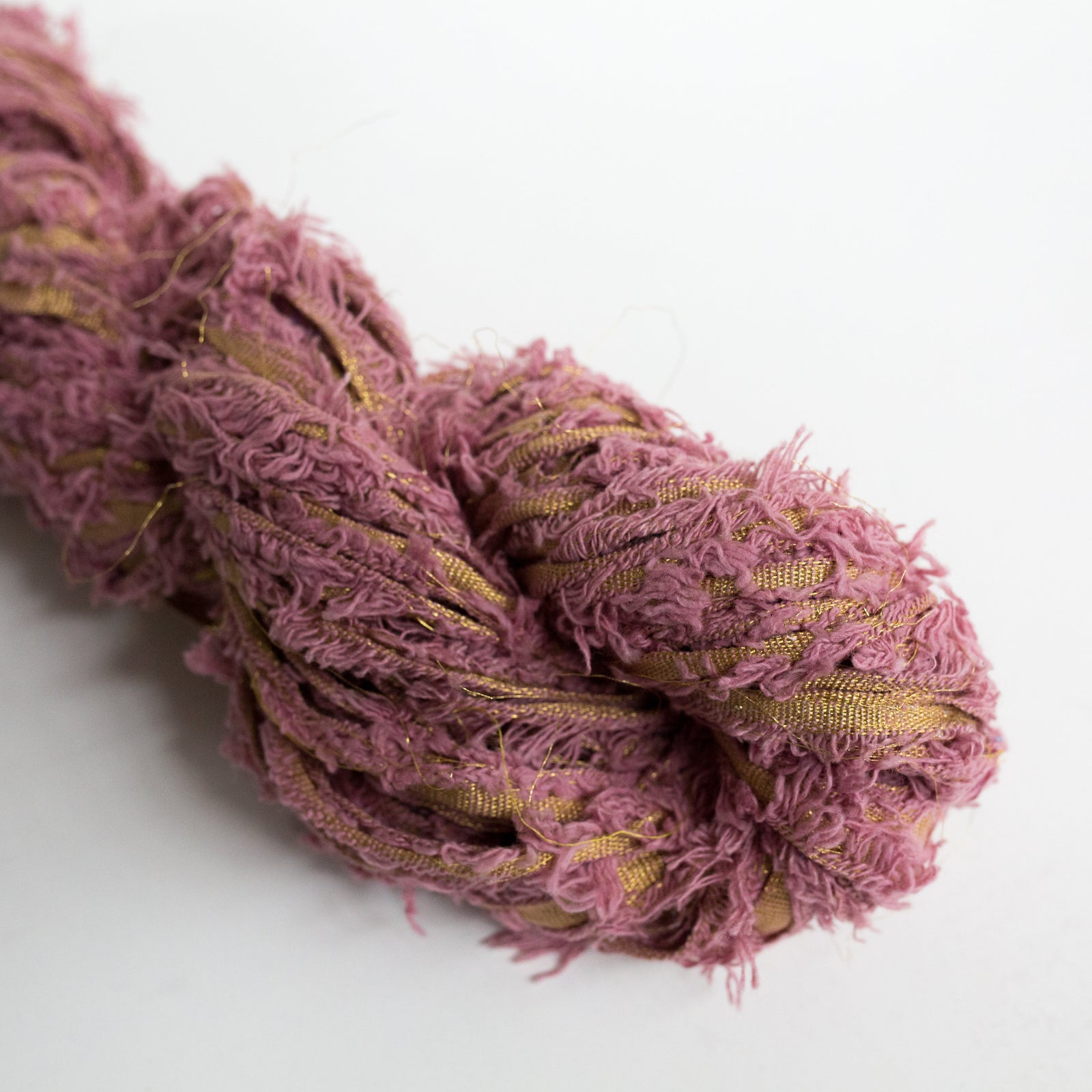 Mary Maker Studio ribbons Dusty Rose Metallic Cotton Frizz Ribbon macrame cotton macrame rope macrame workshop macrame patterns macrame