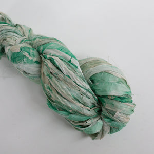Mary Maker Studio ribbons Emerald Marble Recycled Sari Silk Ribbon macrame cotton macrame rope macrame workshop macrame patterns macrame