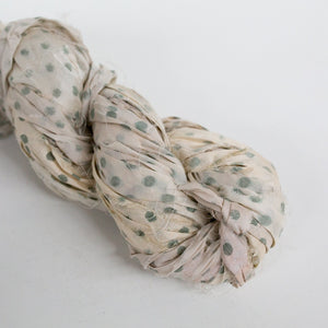 Mary Maker Studio ribbons Forest Sari Silk Polkadot Ribbon macrame cotton macrame rope macrame workshop macrame patterns macrame