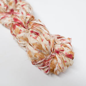 Mary Maker Studio ribbons Gypsy Recycled Sari Silk Hand Painted Ribbon macrame cotton macrame rope macrame workshop macrame patterns macrame