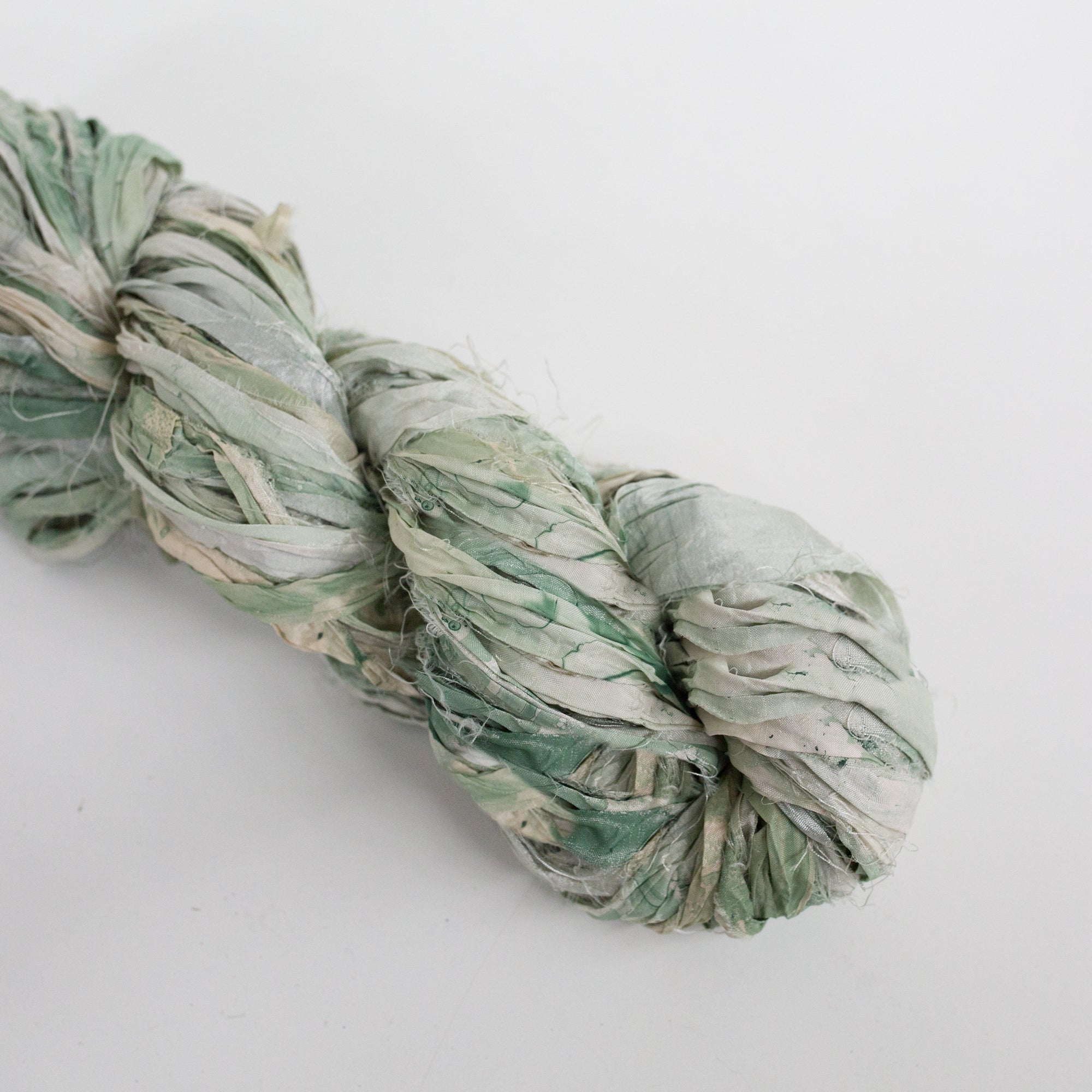 Mary Maker Studio ribbons Iced Jade Marble Recycled Sari Silk Ribbon macrame cotton macrame rope macrame workshop macrame patterns macrame