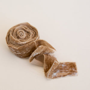 Mary Maker Studio ribbons Mocha Velvet Ribbon 1 Inch macrame cotton macrame rope macrame workshop macrame patterns macrame