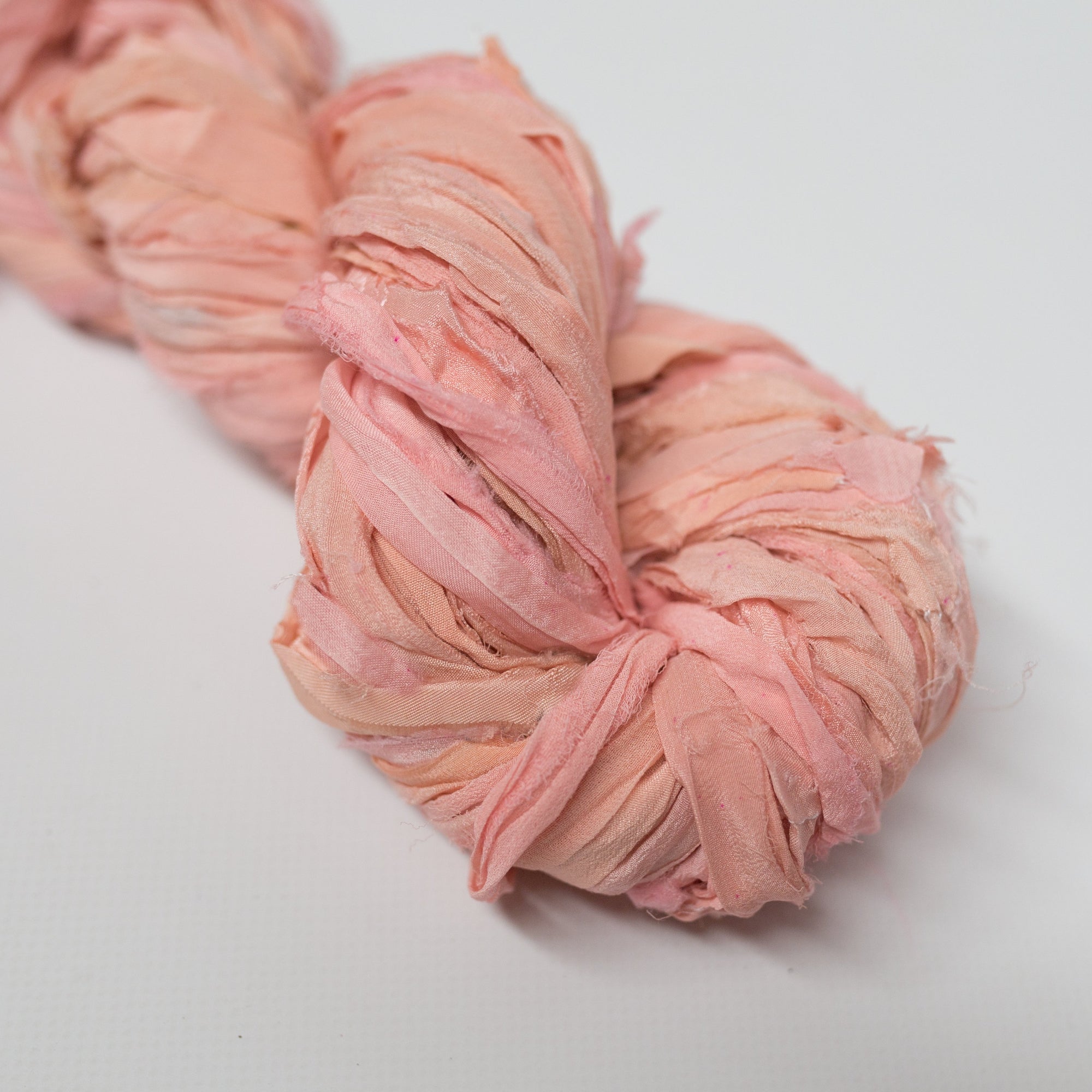 Mary Maker Studio ribbons Peach Pink Silk Chiffon Ribbon macrame cotton macrame rope macrame workshop macrame patterns macrame
