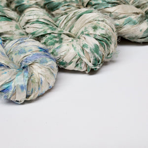 Mary Maker Studio ribbons Recycled Sari Silk Hand Painted Ribbon macrame cotton macrame rope macrame workshop macrame patterns macrame