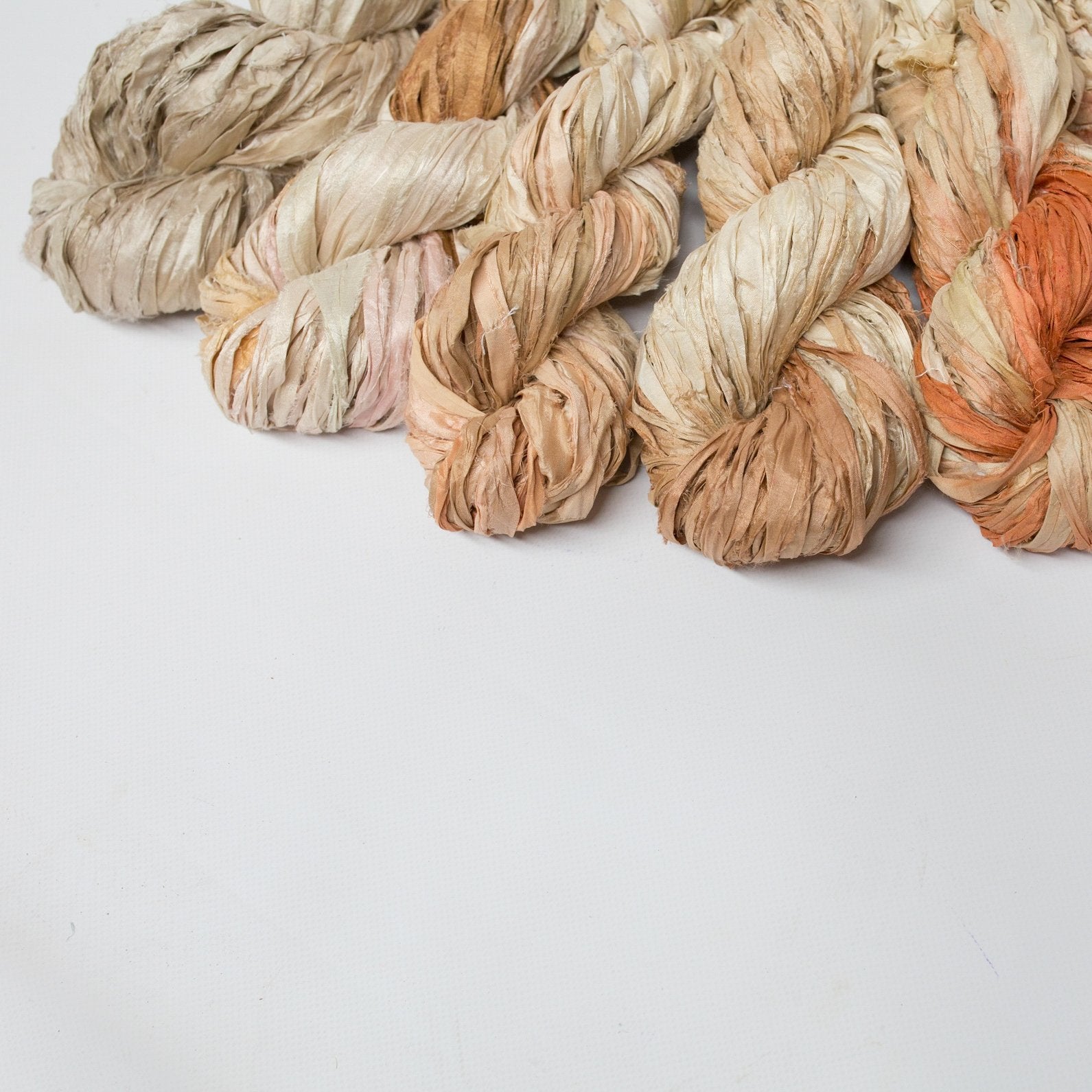 Mary Maker Studio ribbons Recycled Sari Silk Ombre' Ribbon macrame cotton macrame rope macrame workshop macrame patterns macrame