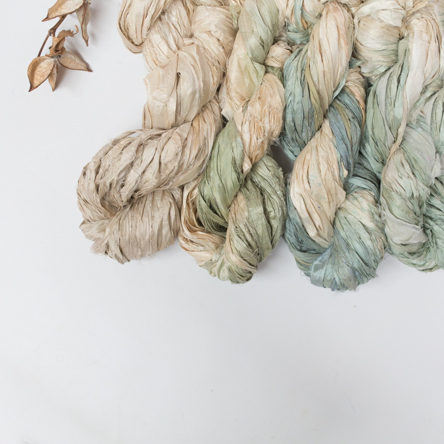 Ombre' Recycled Sari Silk Ribbon, Mary Maker Studio - Macrame & Weaving  Supplies and Education.