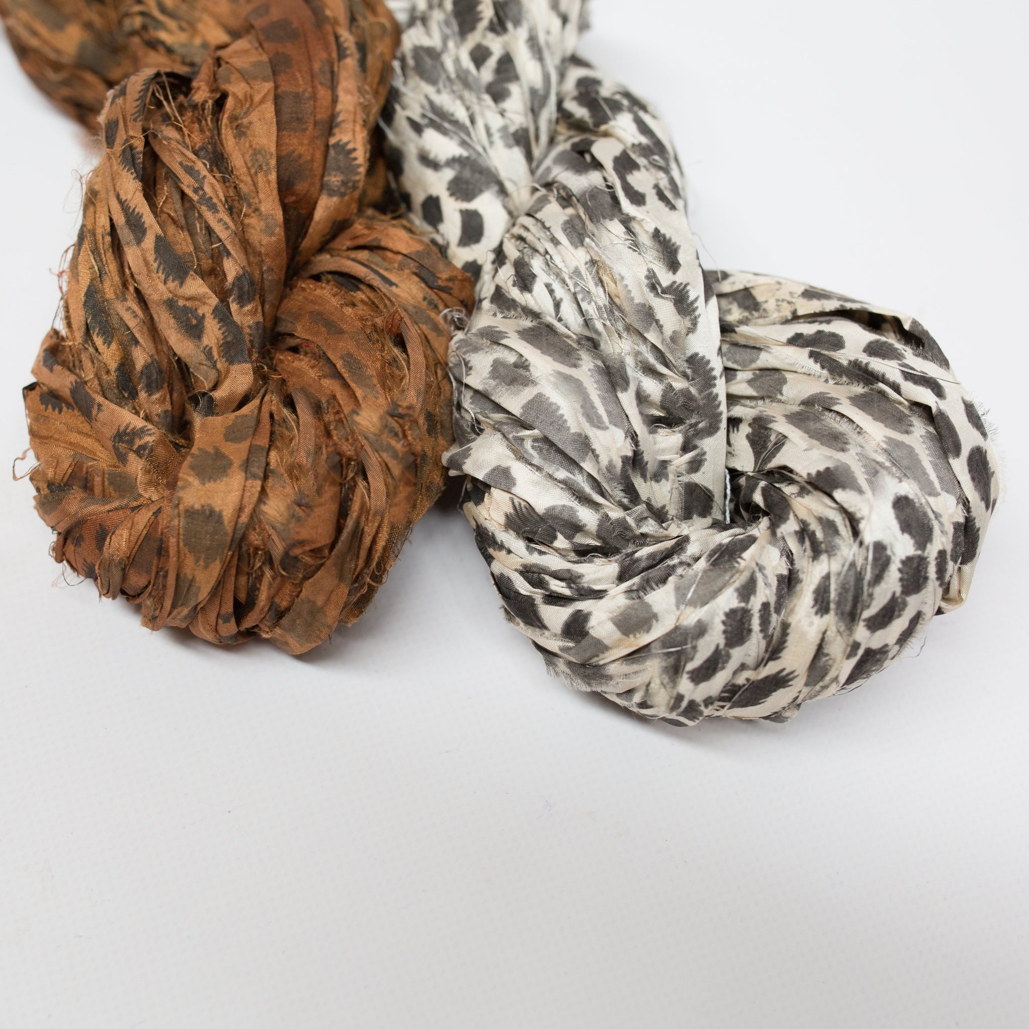 Sari Silk Leopard Ribbon - Mary Maker Studio - Macrame & Weaving ...