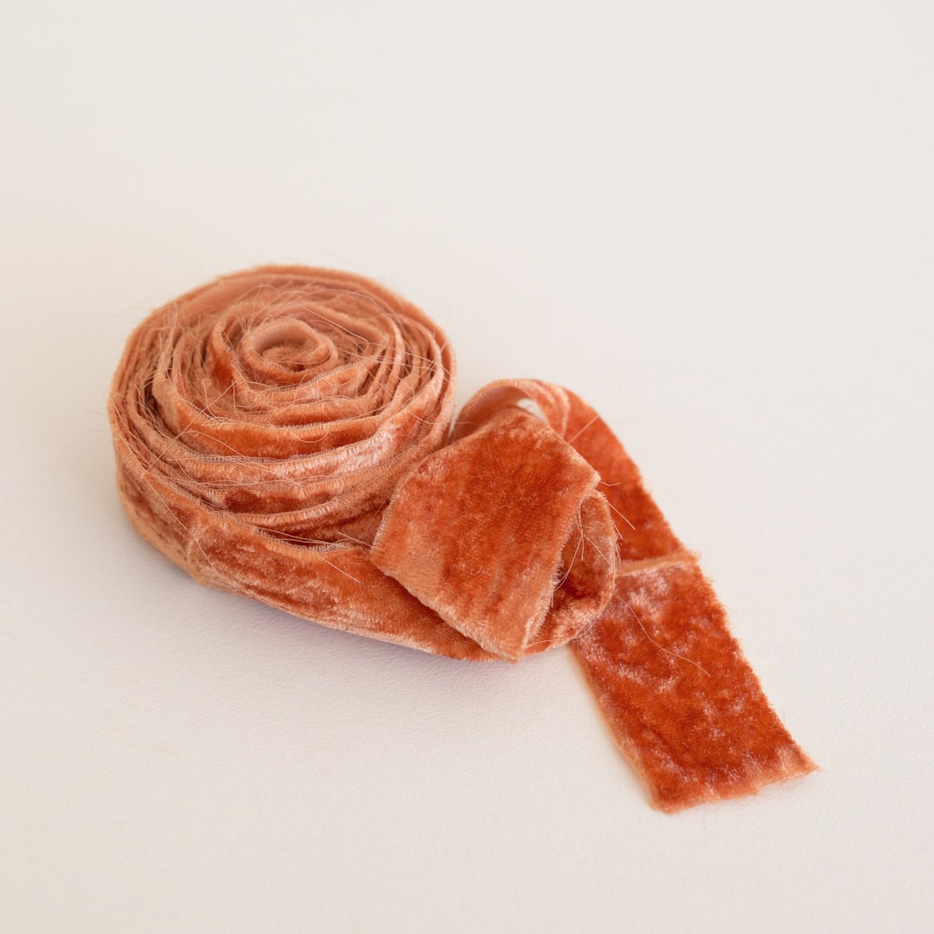 Mary Maker Studio ribbons Terracotta Velvet Ribbon 1 Inch macrame cotton macrame rope macrame workshop macrame patterns macrame