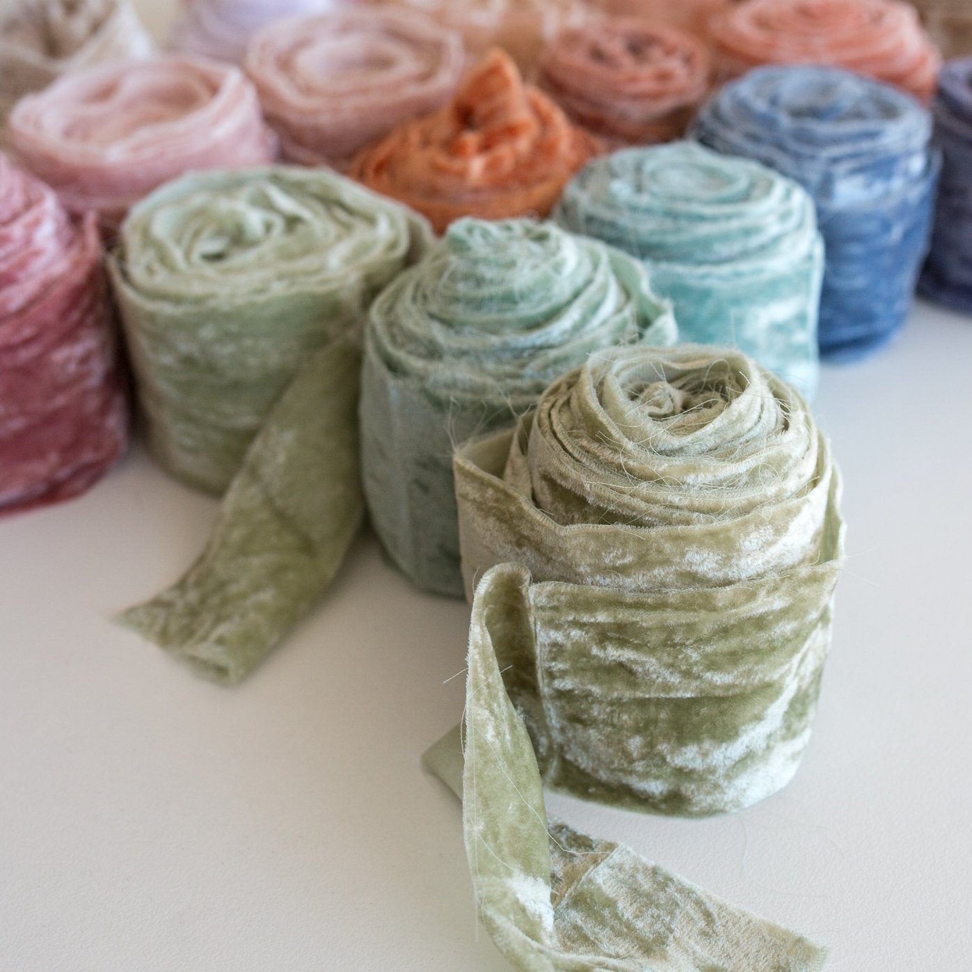 2 Inch Recycled Velvet Ribbon Australia  Buy Silk Velvet Ribbons Online -  Mary Maker Studio - Macrame & Weaving Supplies and Education.