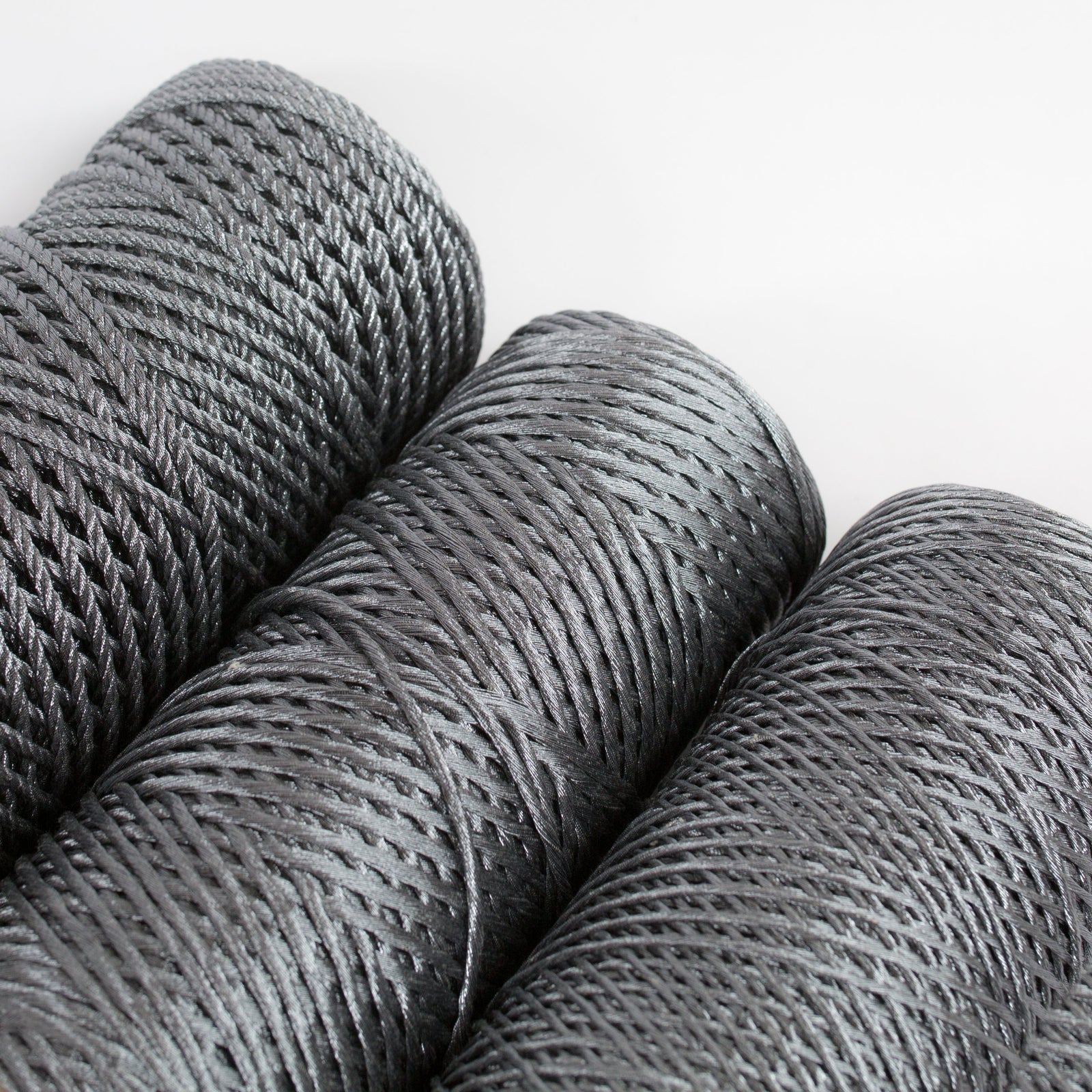 Mary Maker Studio SHIMMER Graphite Grey // Metallic Macrame String macrame cotton macrame rope macrame workshop macrame patterns macrame