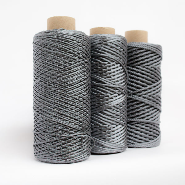 Graphite Grey // Metallic Macrame String - Mary Maker Studio - Macrame ...