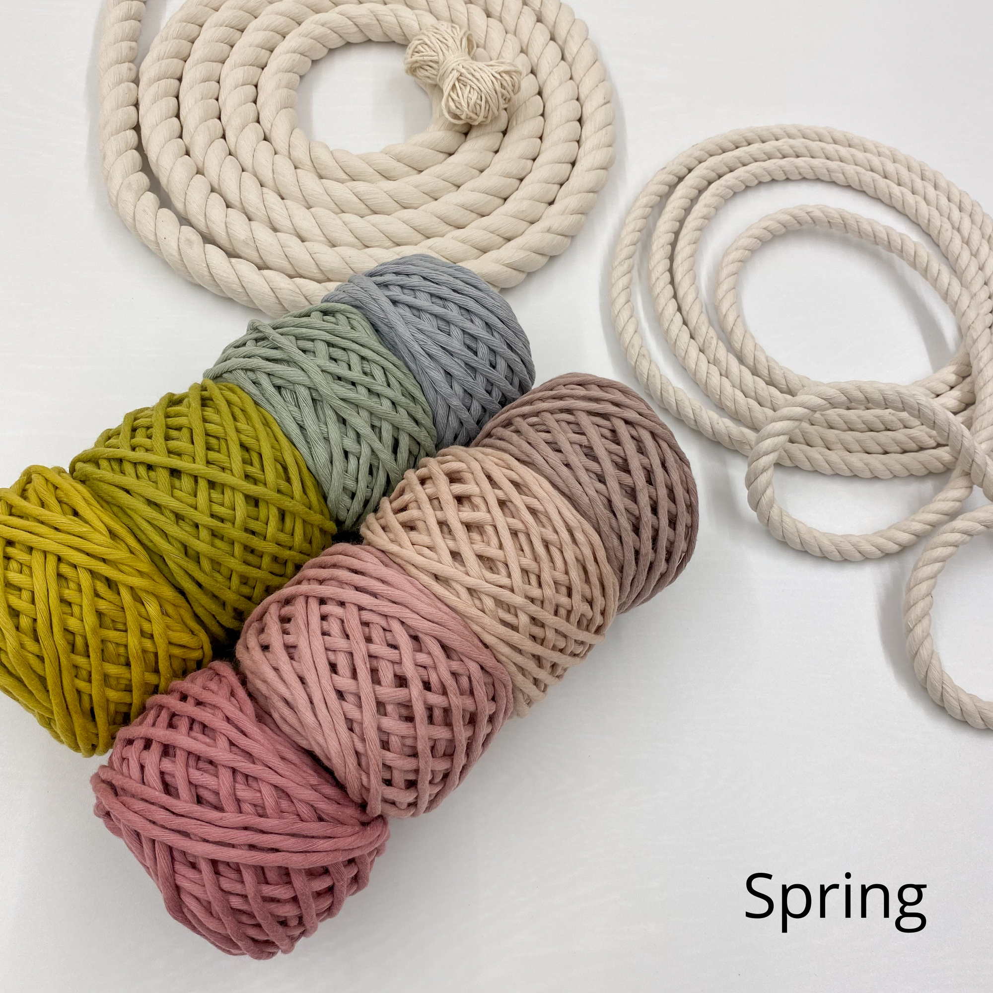 Mary Maker Studio Spring DIY Macrame Rainbow Kit + Pattern macrame cotton macrame rope macrame workshop macrame patterns macrame