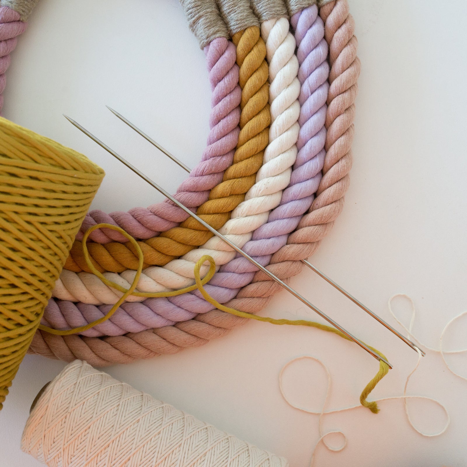 Mary Maker Studio Tools & Acceccories Long Needles macrame cotton macrame rope macrame workshop macrame patterns macrame