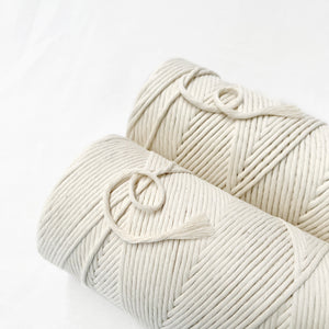 Natural Macrame Cotton String // 3mm