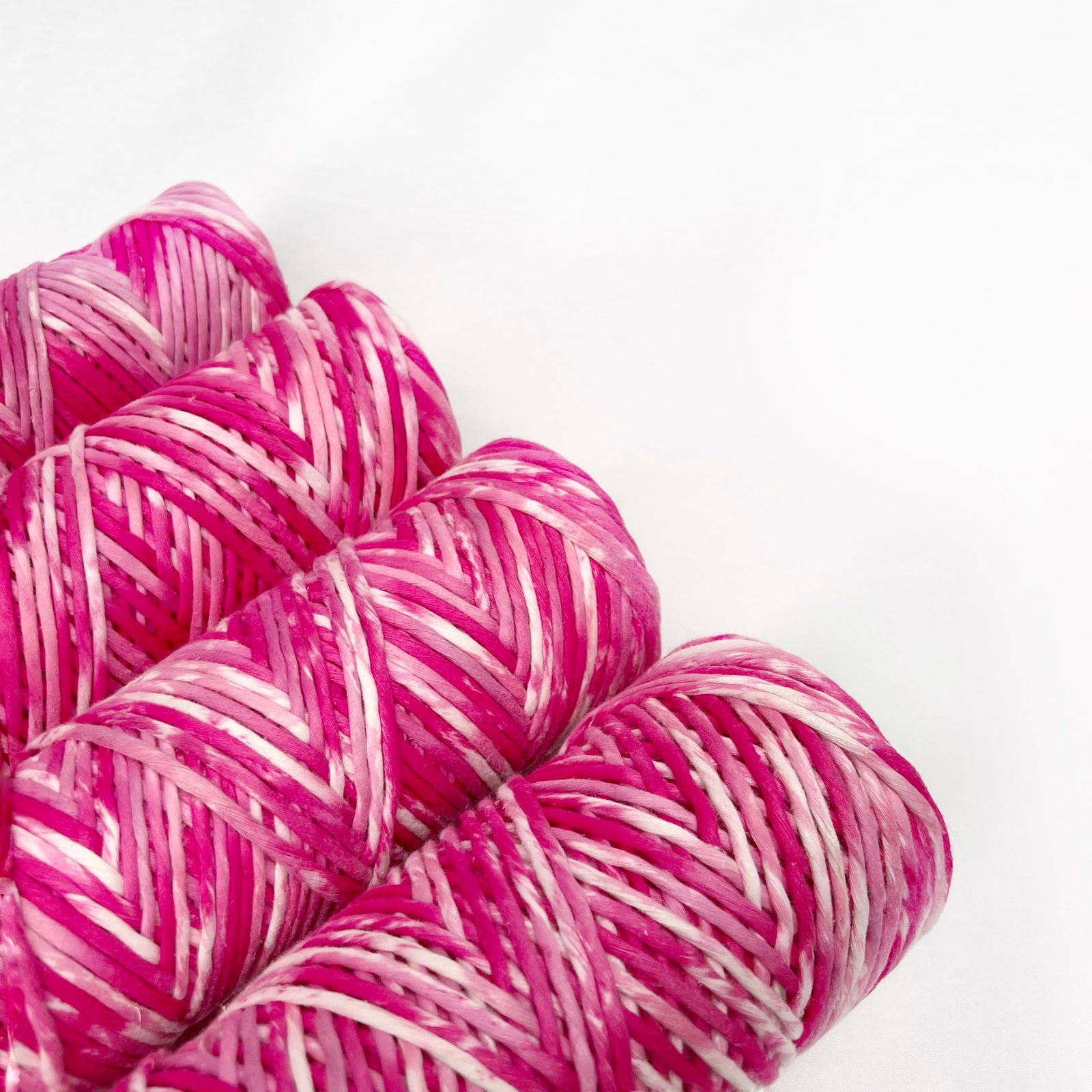 Hand Painted Macrame String // Lipstick Pink